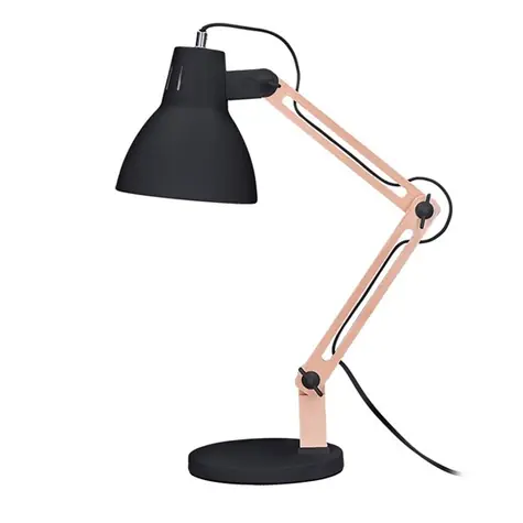 Solight WO57-B stolní lampa Falun černá / E27 