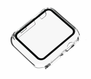 FIXED Pure Ochranné pouzdro s temperovaným sklem pro Apple Watch 44mm čirá