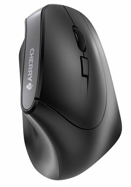 CHERRY MW 4500 černá / Ergonomická myš / 1200DPI / 2.4GHz / USB nano / 2x AAA