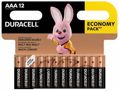 DURACELL - Basic baterie AAA 12 ks