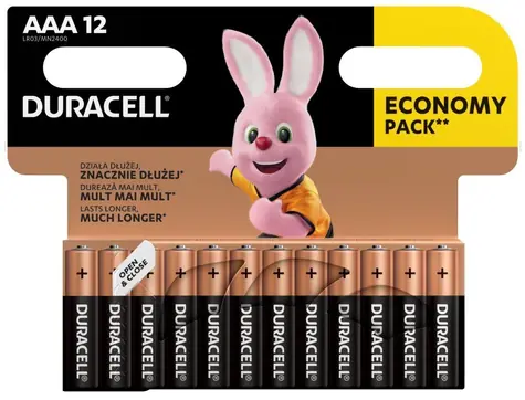 DURACELL - Basic baterie AAA 12 ks