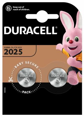DURACELL - LI knoflíková baterie CR2025 2 ks