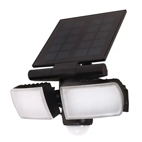 Solight WO772 LED solární osvětlení se senzorem 8W černá / 600lm / Li-on