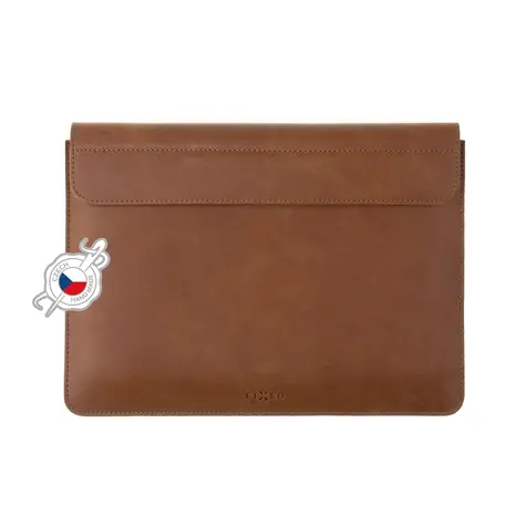FIXED Oxford Kožené pouzdro pro Apple MacBook Pro 16" (2019 a novější) hnědá