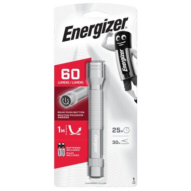 Energizer Metal LED 60lm / Svítilna / Dosvit: až 30 metrů / 2xAA 
