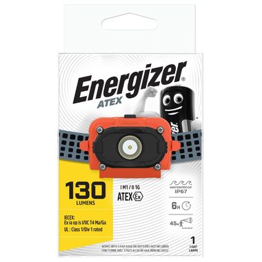 Energizer ATEX Headlight 3AAA LED 130lm / čelová svítilna / Dosvit: až 45 metrů / 3xAAA