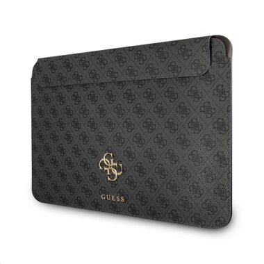 GUESS PU 4G Metal Logo Computer Sleeve 13" šedá