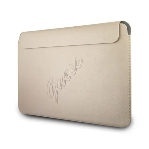 GUESS PU Saffiano Computer Sleeve 13" Light zlatá