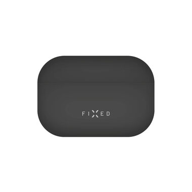 FIXED Silky Ultratenké silikonové pouzdro pro Apple Airpods Pro černá
