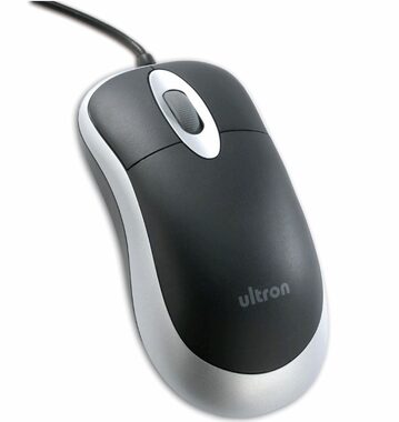 Ultron UM-100 USB černá / optická myš / 800dpi / USB / 1.8m