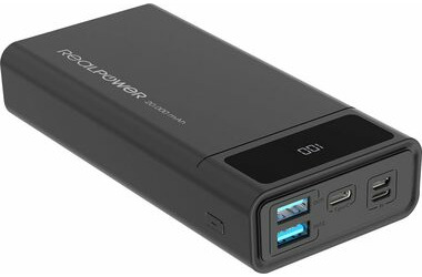 RealPower PB-20k / Powerbanka 20 000 mAh / USB & USB-C / Lightning & microUSB / 5V / 2A