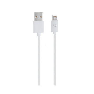 RealPower USB kabel USB 2.0 USB-A samec - Lightning konektor 1 m bílá