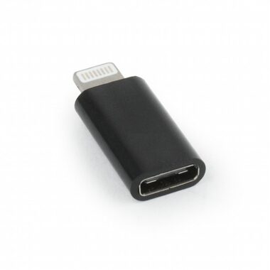 Gembird adaptér Lightning (M) - USB-C (F) černá