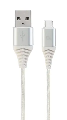 Gembird CC-USB2B-AMCM-1M-BW2 USB-C kabel 1 m bílá / USB 2.0 A (M) - USB-C (M) 
