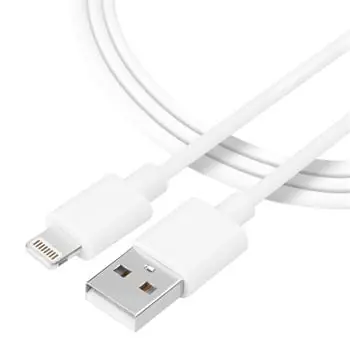 Tactical Smooth Thread Cable USB-A - Lightning 1m bílá