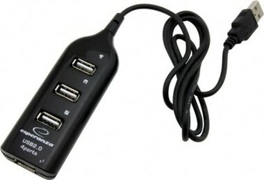 Esperanza EA116 USB Hub černá / 4 porty / USB 2.0