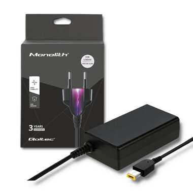 Qoltec 51556 Adaptér pro notebooky Lenovo 65W / 20V / 3.25A / Square tip