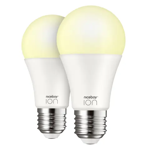 Niceboy ION SmartBulb AMBIENT E27 (2 ks) / LED / E27 / 9W / 806 lm / 2700-6500K / Wi-Fi