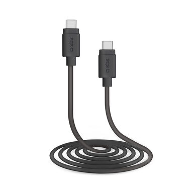 SBS kabel USB-C - USB-C 1.5m černá