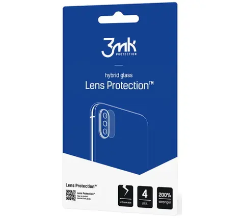 3mk Lens Hybridní sklo ochrana kamery pro Apple iPhone 13 mini (4ks)