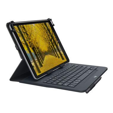 Logitech univerzální pouzdro s klávesnicí DE pro tablety 10"