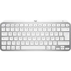 Logitech MX Keys Mini DE bílo-šedá / bezdrátová klávesnice / DE layout / Bluetooth / LED podsvícení