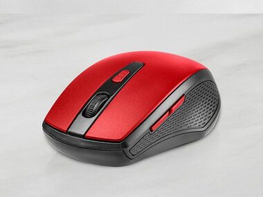 Tracer  DEAL RED RF Nano červená / bezdrátová optická myš / 1600 DPI / 6 tl. + kolečko / RF 2.4Ghz / až 10 m 