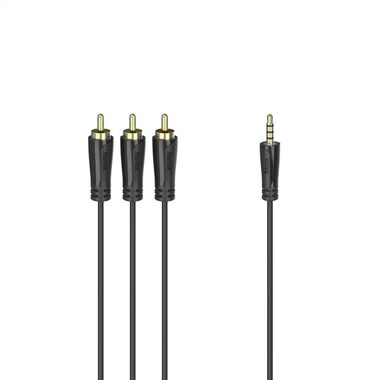 Hama Essential Line AV kabel Jack 3.5mm - 3 cinch 1.5 m 