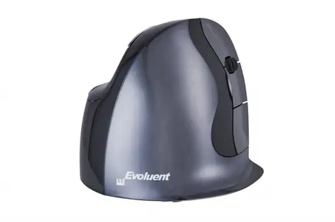 Evoluent Wired VerticalMouse D šedá (S) / Ergonomická myš / USB / pouze pro praváky / doprodej