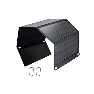 Viking VSP28W černá / Solární panel 28W / IPX5 / 3 výstupní porty