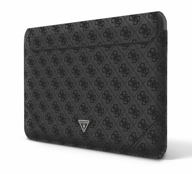 GUESS PU 4G Triangle Metal Logo Computer Sleeve 13 & 14" černá