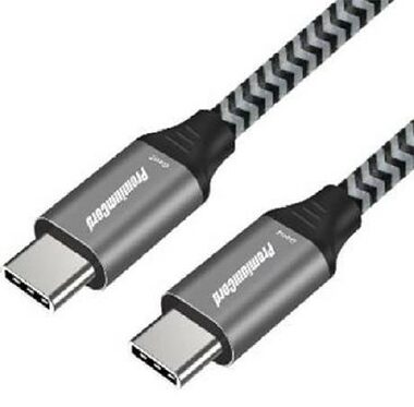 PremiumCord propojovací USB -C kabel s konektory USB-C - USB-C 1.5 m / 100W / 20V / 5A / 480Mbps / bavlněný oplet