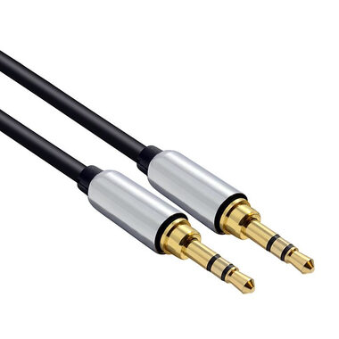 Solight JACK audio kabel 1m / JACK 3.5mm konektor - JACK 3.5mm konektor / stereo 