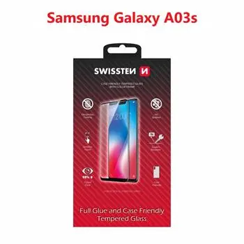 SWISSTEN FULL GLUE COLOR FRAME CASE FRIENDLY sklo pro SAMSUNG A037G GALAXY A03s černá