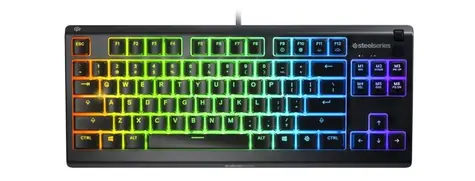 SteelSeries Apex 3 TKL černá / Herní klávesnice / RGB podsvícení / US layout