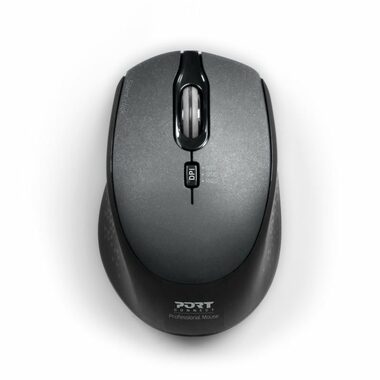 PORT CONNECT SILENT 900713 černá / bezdrátová myš / USB-A 2.4GHz dongle / 1600 DPI