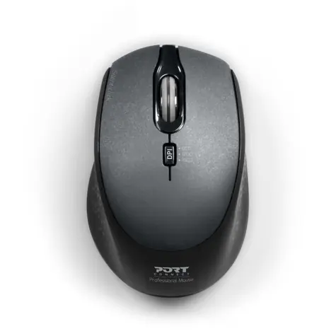 PORT CONNECT SILENT 900713 černá / bezdrátová myš / USB-A 2.4GHz dongle / 1600 DPI