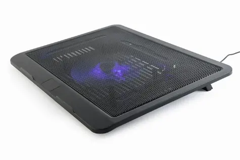 Gembird NBS-1F15-04 černá / chladicí podložka pod notebook / 15" / 1x LED ventilátor