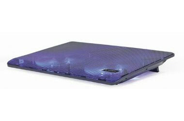Gembird NBS-2F15-05 černá / chladicí podložka pod notebook / 15.6" / 2x LED ventilátor