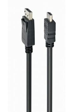 Gembird CC-DP-HDMI-10M adaptér DisplayPort(M) na HDMI(M) / délka 10m / černá
