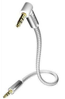 In-akustik Premium II MP3 kabel 1.5 m / 3.5mm jack (M) - 3.5mm Jack (M) 90°