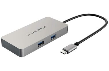 Hyper HDMB2-GL USB-C Univerzální dokovací stanice / USB-C / HDMI / 2 x USB 3.0 / RJ45 / podpora 4K 60 Hz