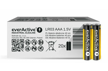 EverActive Industrial Alkaline baterie AAA (LR03) 40ks 