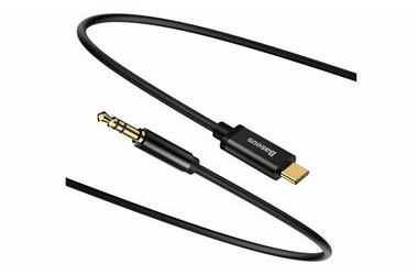 Baseus CAM01-01 Yiven Series Audio černá / USB-C / Jack 3.5 mm / 1.2m 