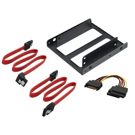 Akasa AK-HDA-11 černá / montážní sada pro 2.5" HDD do 3.5" pozice / 2ks / SATA kabel