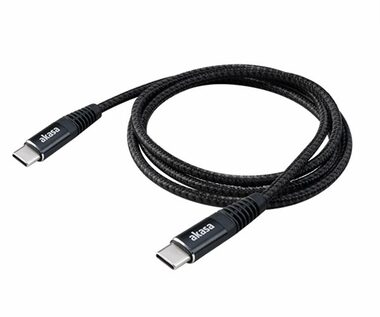Akasa AK-CBUB54-10BK kabel černá / USB-C kabel / 100W /1m