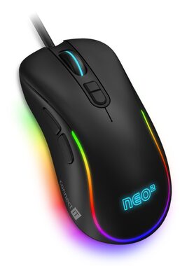 CONNECT IT NEO 2 černá / Optická herní myš / RGB / 7200 DPI / 7 tlačítek / USB-A / 1.5 m