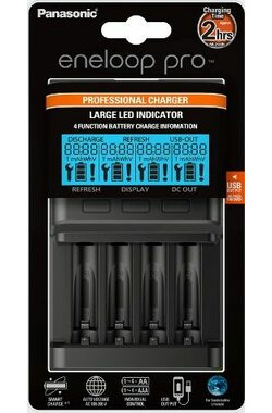 Panasonic BQ-CC65E Eneloop Premium charger BQ CC65 s LCD 