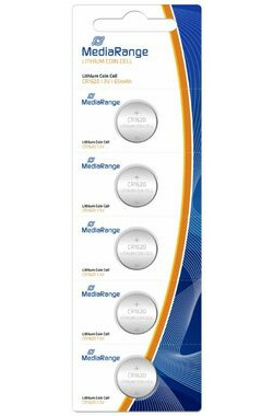 MediaRange Premium lithium baterie Coin Cells AG4 / CR1620 / 3V / 5ks