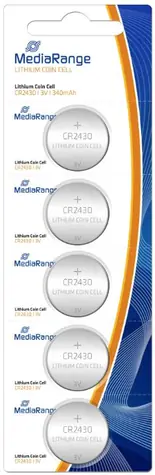 MediaRange Premium lithium baterie Coin Cells CR2430 / 3V / 5ks